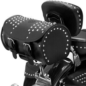 Harley Davidson Heritage Softail Leather Touring Bag Black Saddlebag